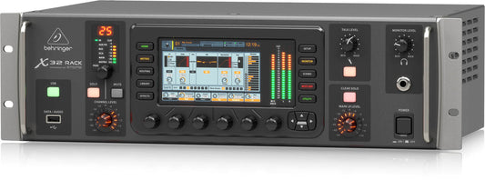 B-Stock: Behringer X32 RACK, 40-Input 25-Bus Digital Rack Mixer with USB Audio Interface - Hollywood DJ