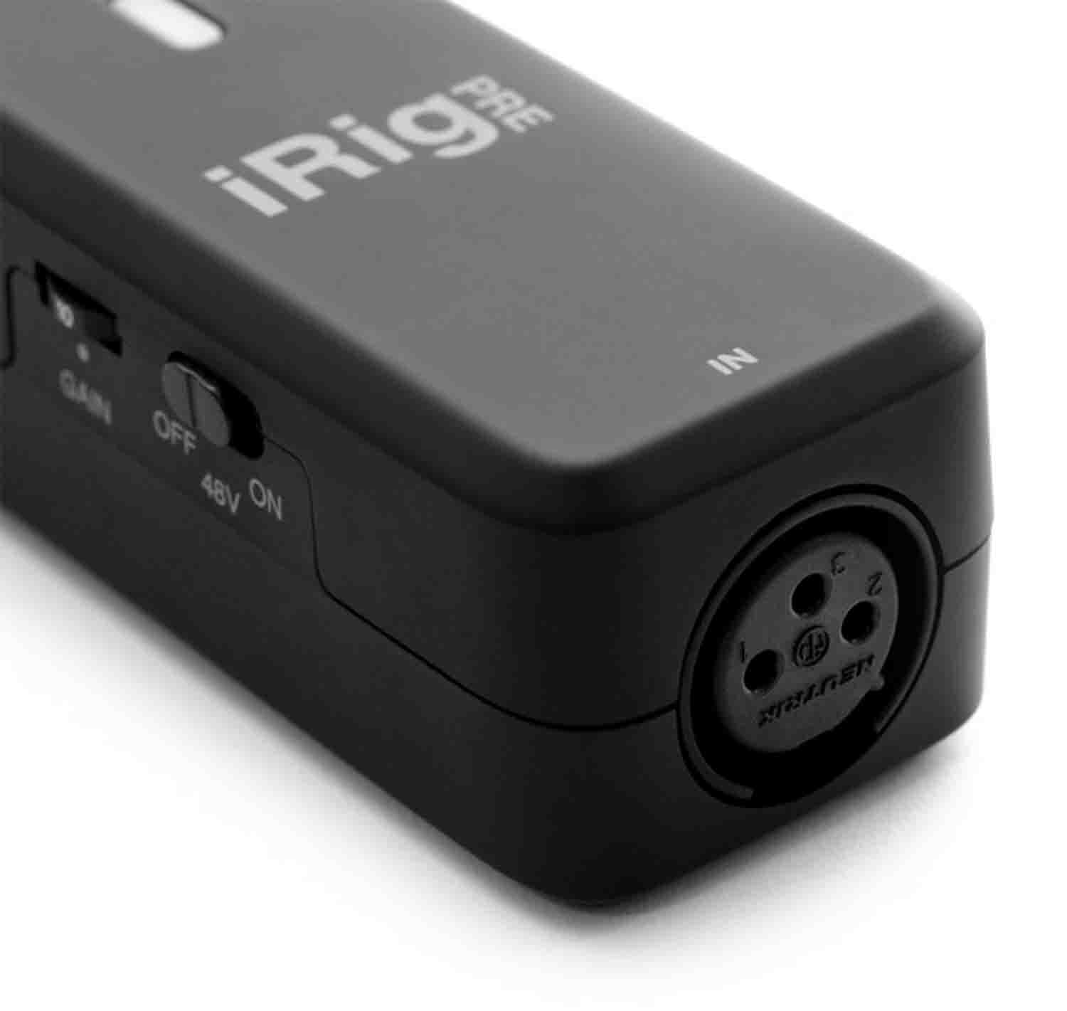 IK Multimedia iRig Pre HD-High Definition Microphone Interface for iPhone, iPad and Mac - Hollywood DJ