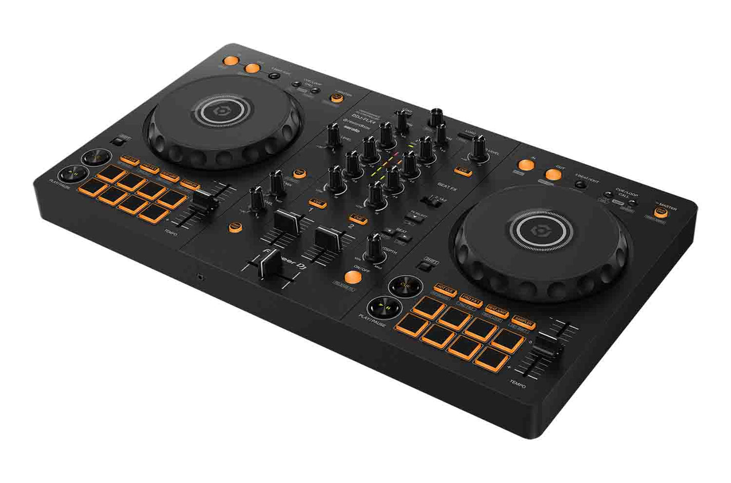 Pioneer DJ DDJ-FLX4 2-Channel DJ Controller for Rekordbox and Serato DJ Lite - Black - Hollywood DJ