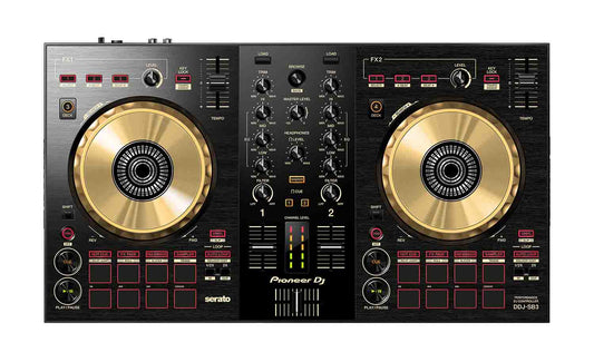 B-Stock: Pioneer DJ DDJ-SB3-N 2-Channel DJ Controller for Serato DJ Lite (Gold on Black) - Hollywood DJ