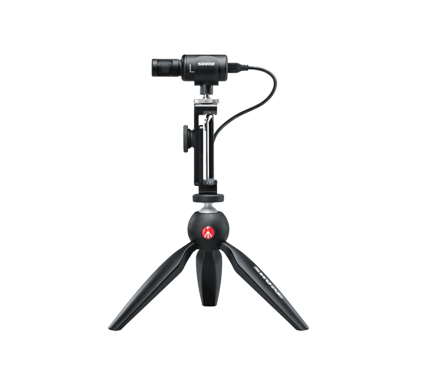 Shure Portable Videography Bundle With SE215 Earphones and MV88+ Video Kit including Digital Stereo Condenser Microphone - Hollywood DJ