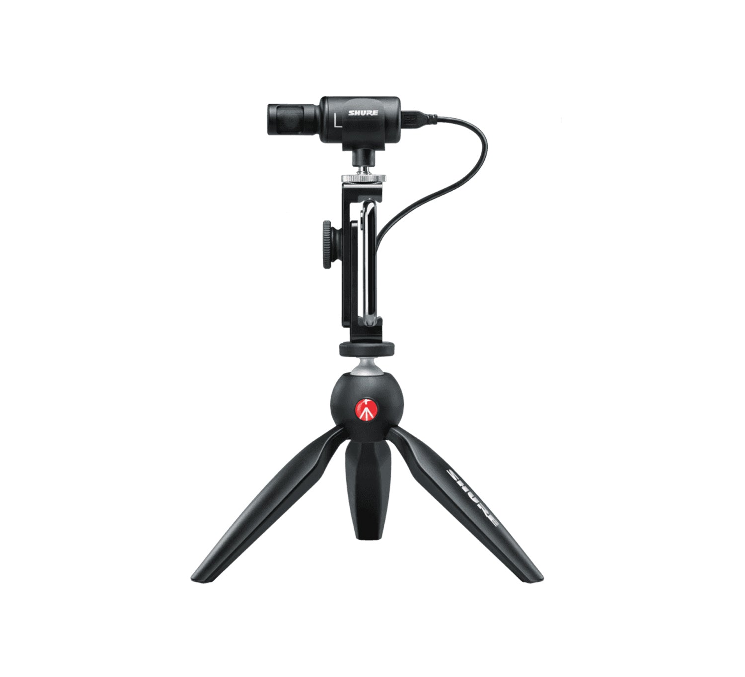 Shure Portable Videography Bundle With SE215 Earphones and MV88+ Video Kit including Digital Stereo Condenser Microphone - Hollywood DJ