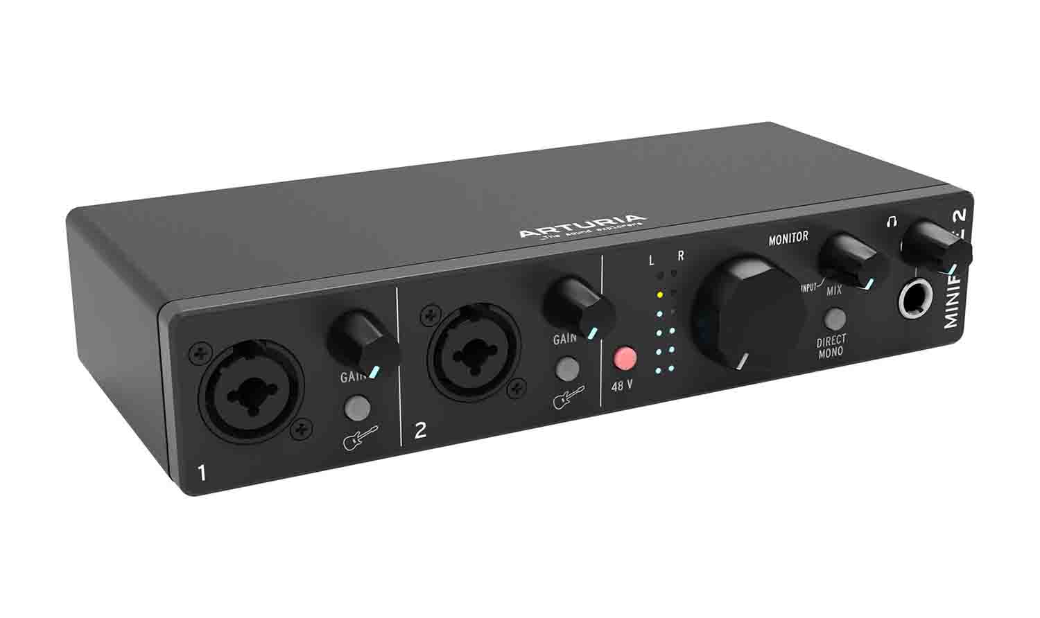 Arturia MiniFuse 2 Portable 2x2 USB Type-C Audio/MIDI Interface - Black - Hollywood DJ