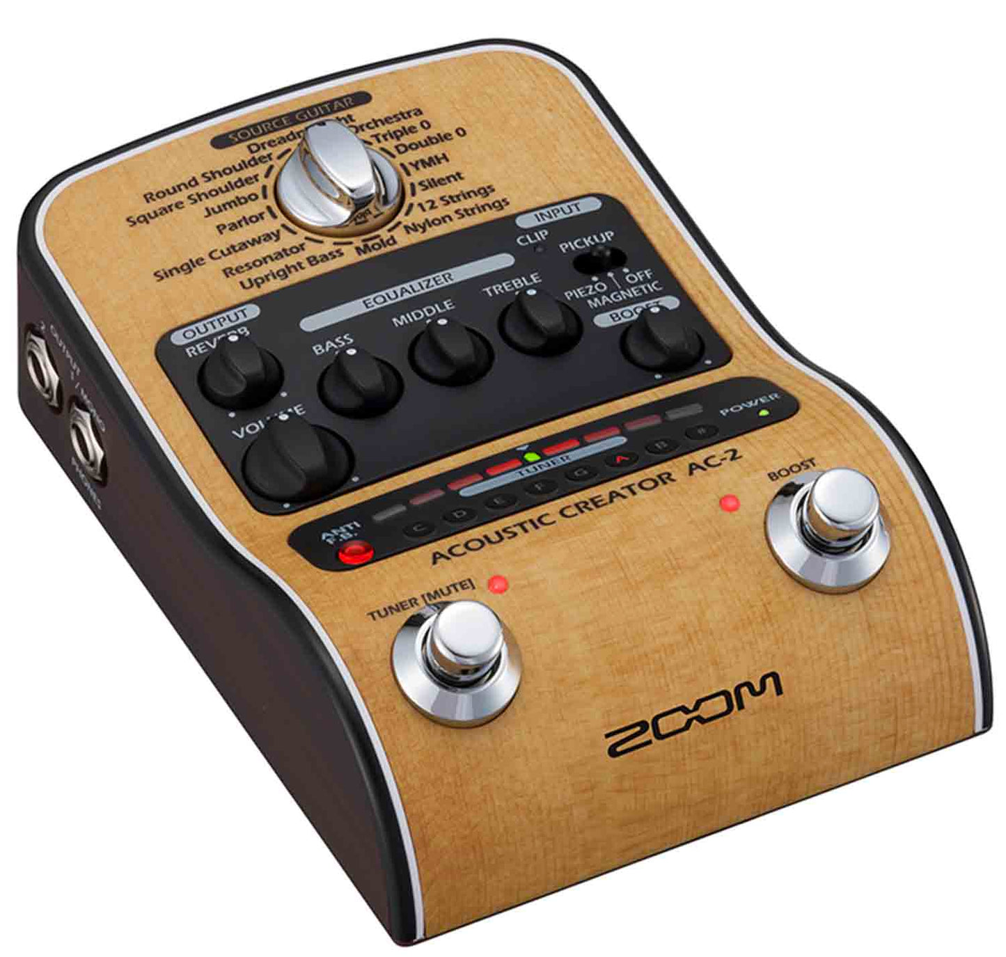 B-Stock: Zoom AC-2 Acoustic Creator Direct Box with 16 Source Guitars - Hollywood DJ