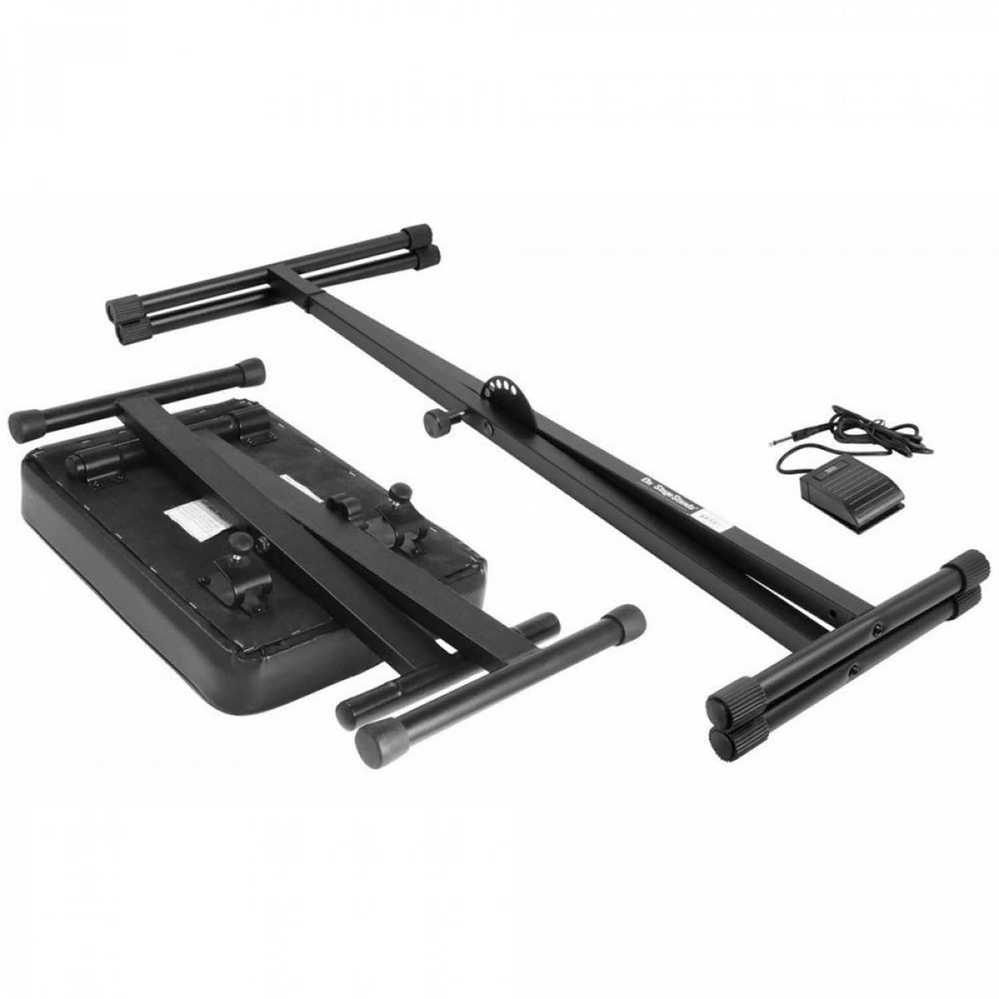 On Stage KPK6520 CB Keyboard Stand and Bench Pack with Keyboard Sustain - Hollywood DJ
