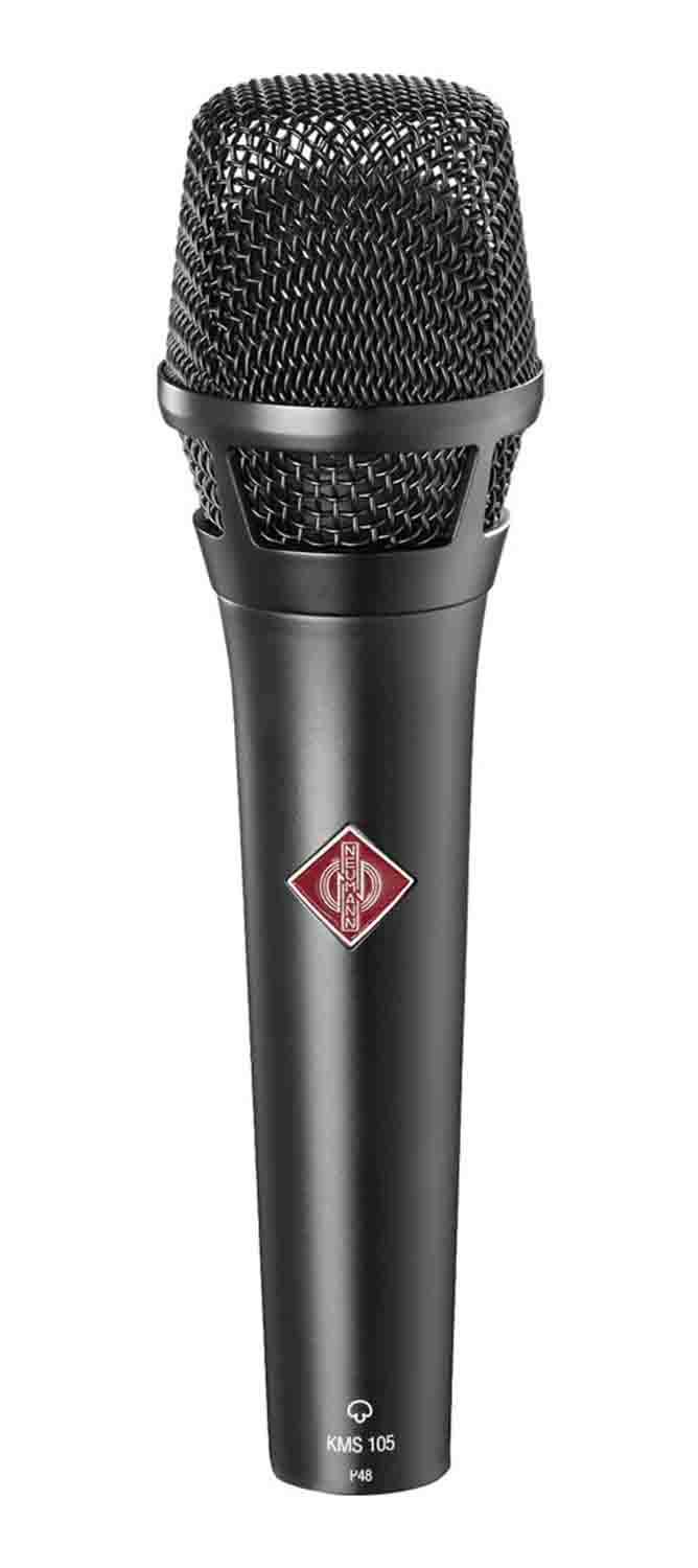 Neumann KMS 105 BK Live Vocal Condenser Microphone - Black - Hollywood DJ
