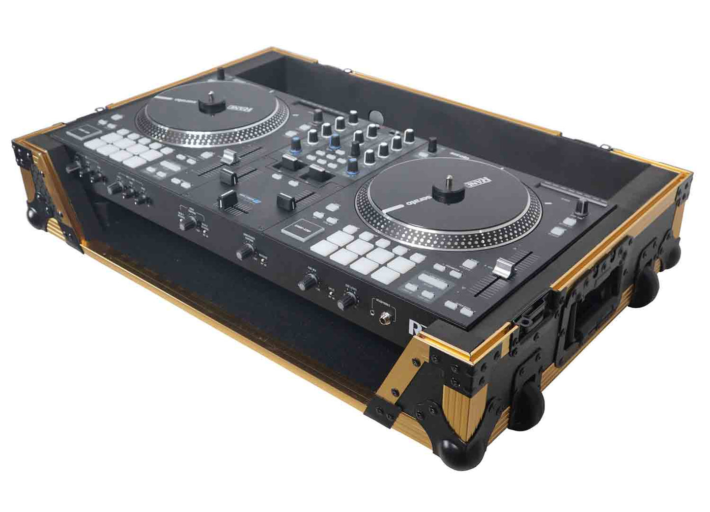 B-Stock: ProX XS-RANEONE W FGLD ATA Flight Style Road Case for RANE ONE DJ Controller with Wheels Limited Edition Gold - Hollywood DJ