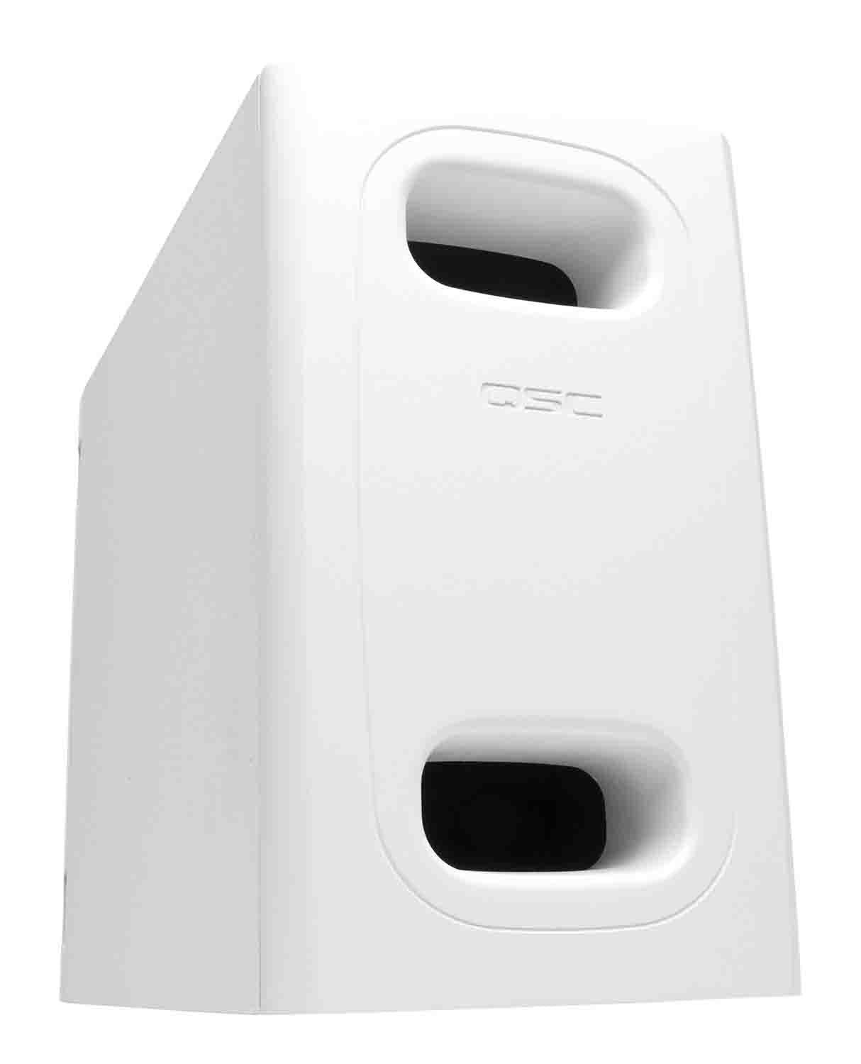 QSC AD-S.SUB-WH 6.5-inch Dual Voice Coil, Small Format Surface Subwoofer - Hollywood DJ