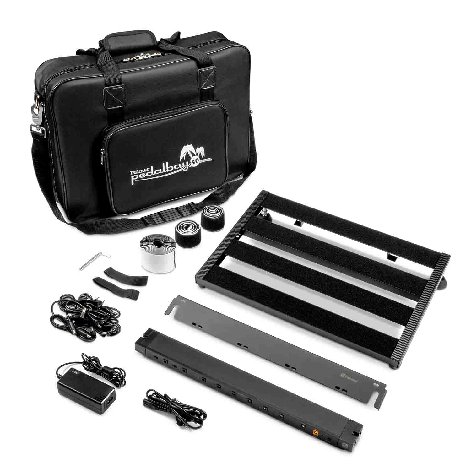 Palmer Pedalbay 40 PB Pedal Board with Integrated Power Supply - Hollywood DJ