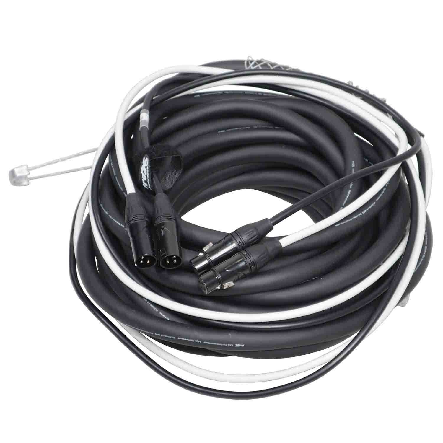 ProX XC-DXLR50 Balanced Dual XLR-M to Dual XLR-F High Performance Audio Cable - 50 Feet - Hollywood DJ