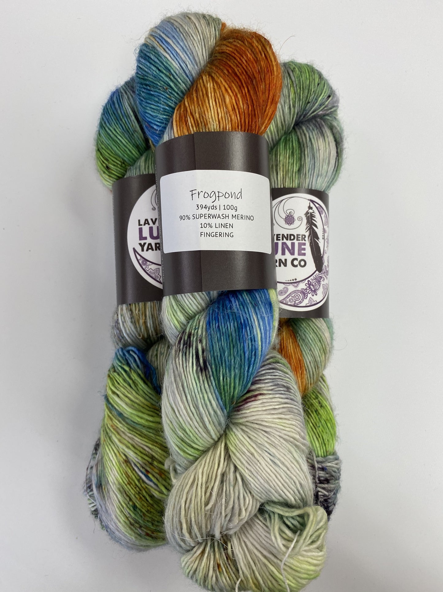 Lavender Lune Merino Linen Fingering Knitting Yarn