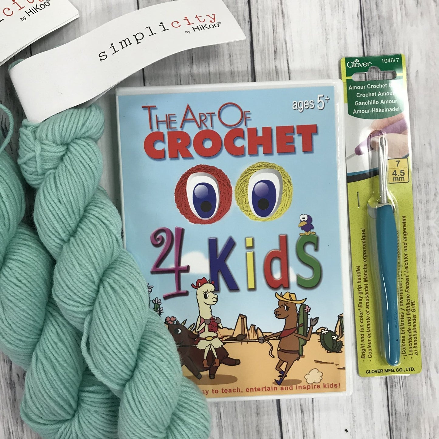 Learn to Crochet Kit | Basic Guide - Kids Edition