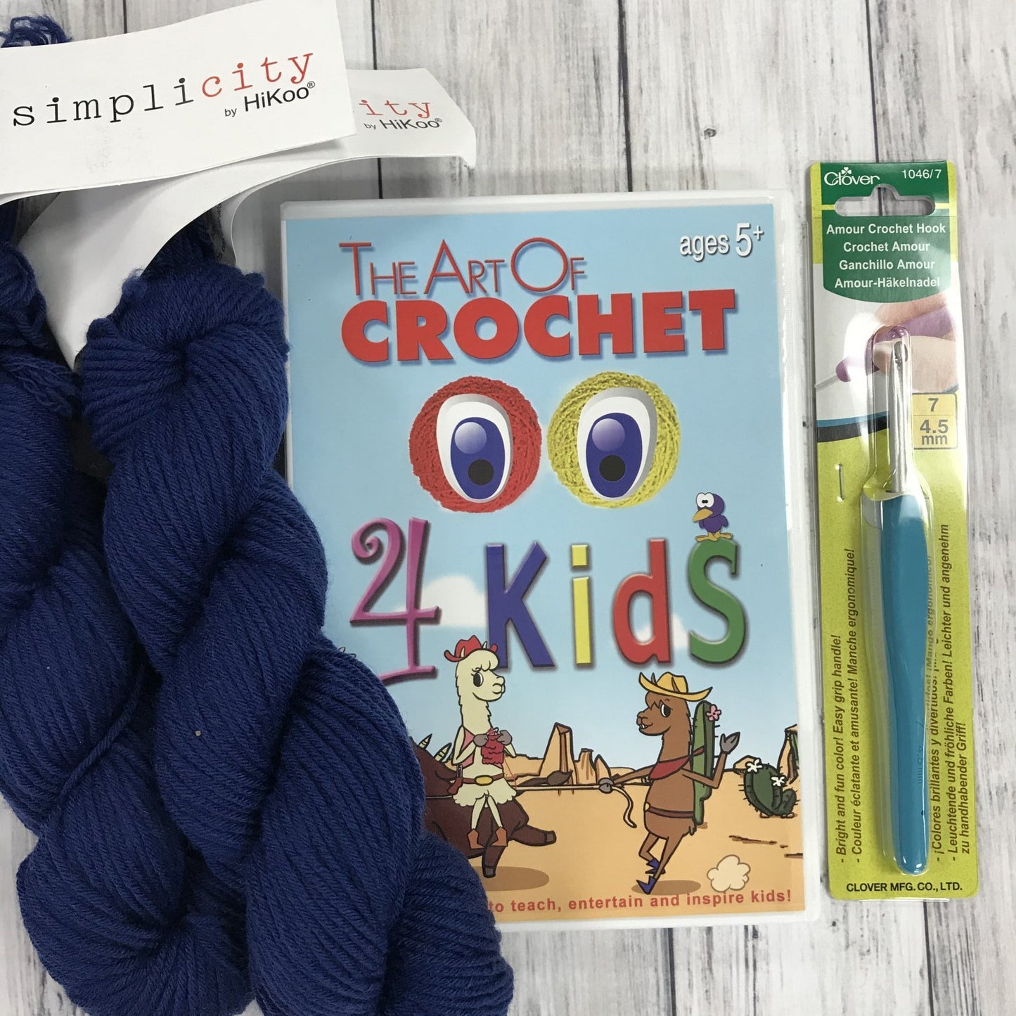 Learn to Crochet Kit | Basic Guide - Kids Edition