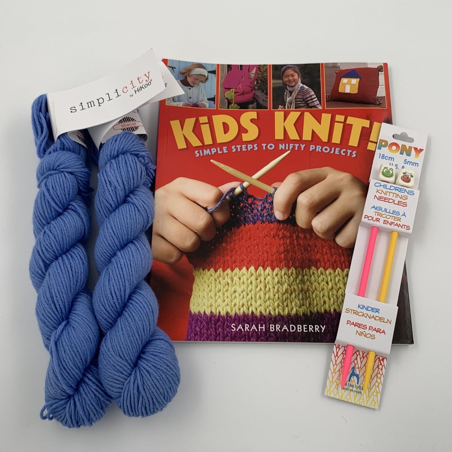 Learn to Knit Kit | Blue