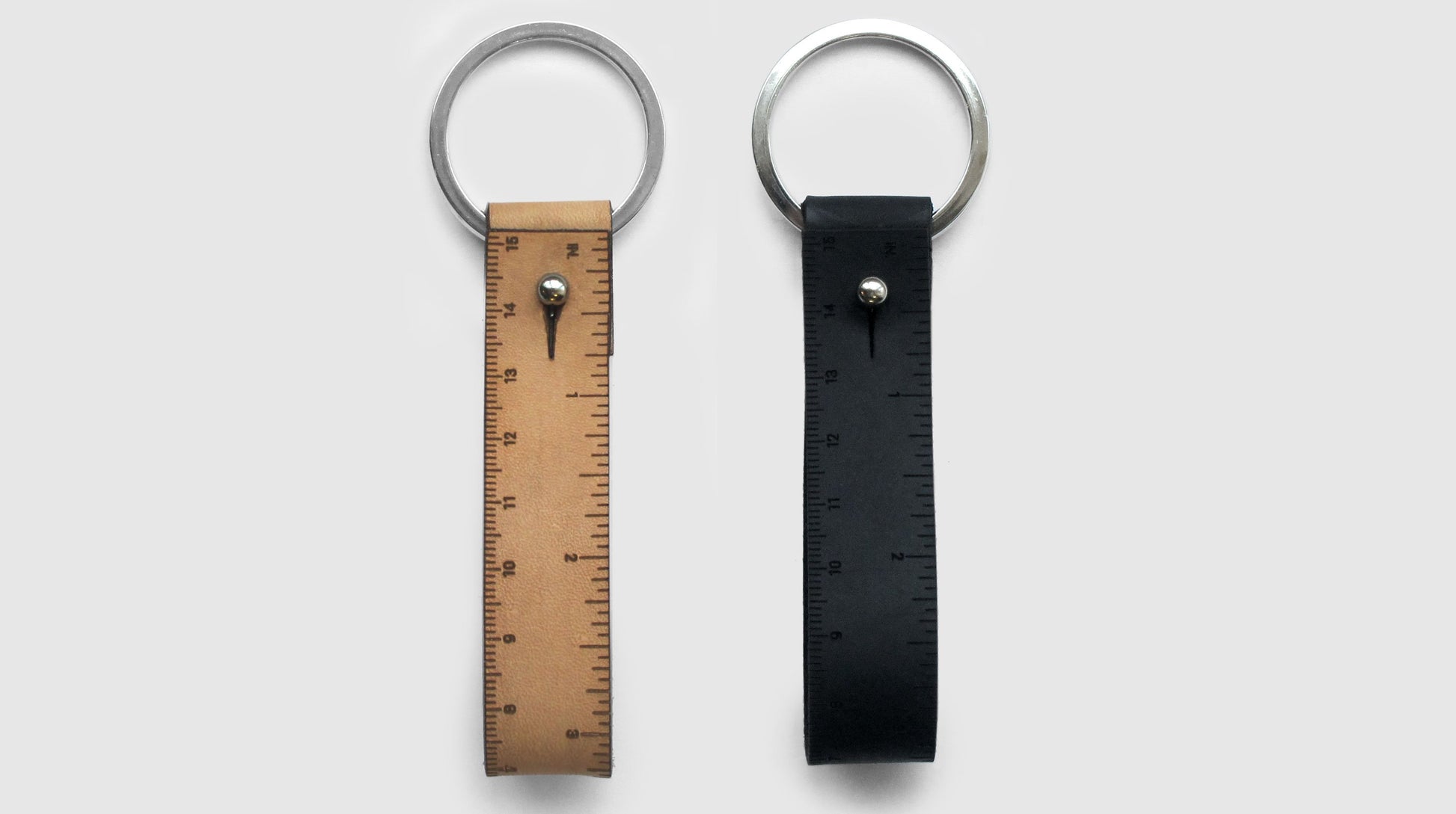 iLoveHandles Leather | Key Fob Ruler