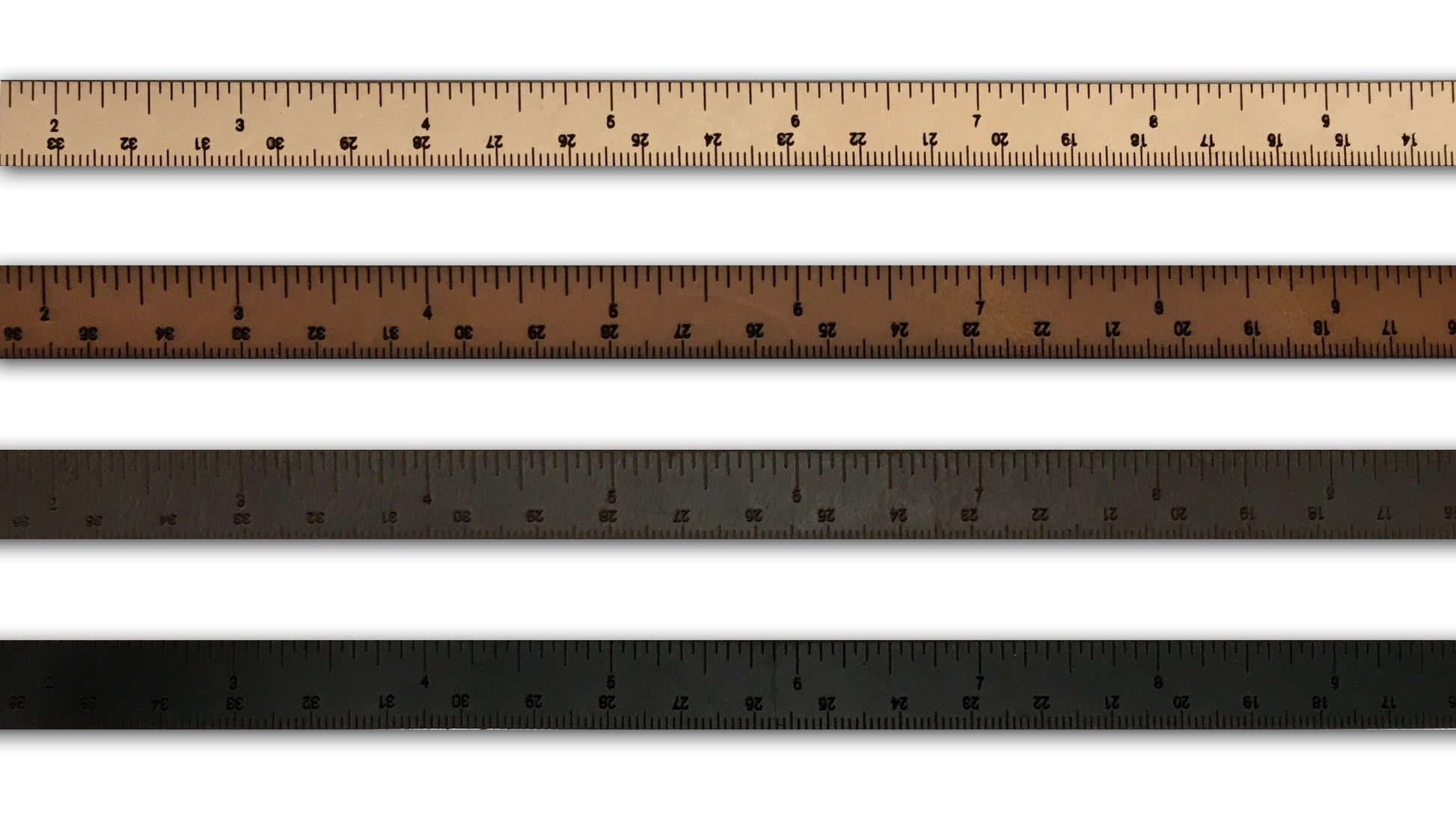 iLoveHandles Leather Wrist Ruler - Plane