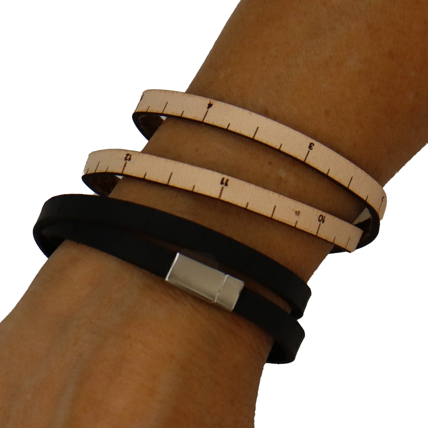 iLoveHandles Thin Leather Wrist Ruler