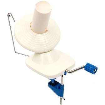 Ball Winder and Umbrella Swift Bundle - Knitters Pride Fixed Table Swift with Royal Replacement Yarn Ball Winder