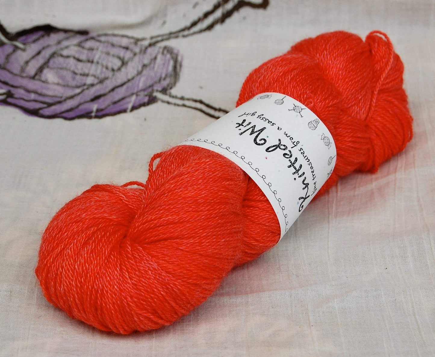 Knitted Wit Shimmer Fingering Merino Silk Knitting Yarn