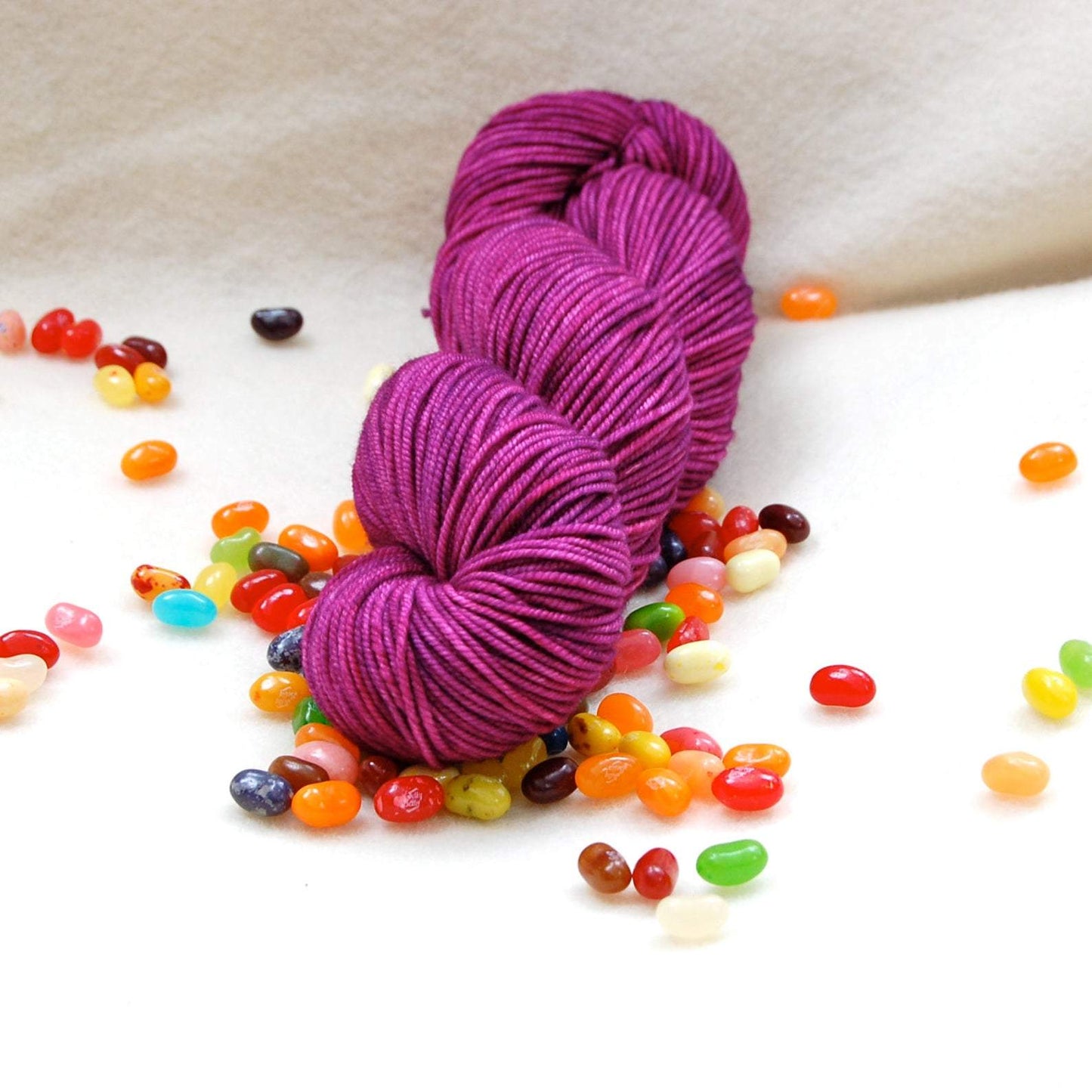 Knitted Wit Shimmer Fingering Merino Silk Knitting Yarn