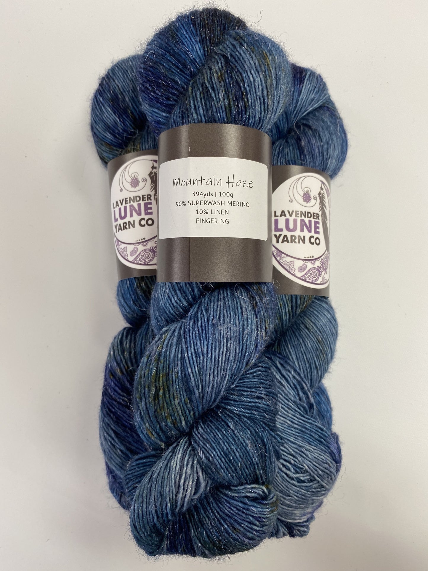 Lavender Lune Merino Linen Fingering Knitting Yarn