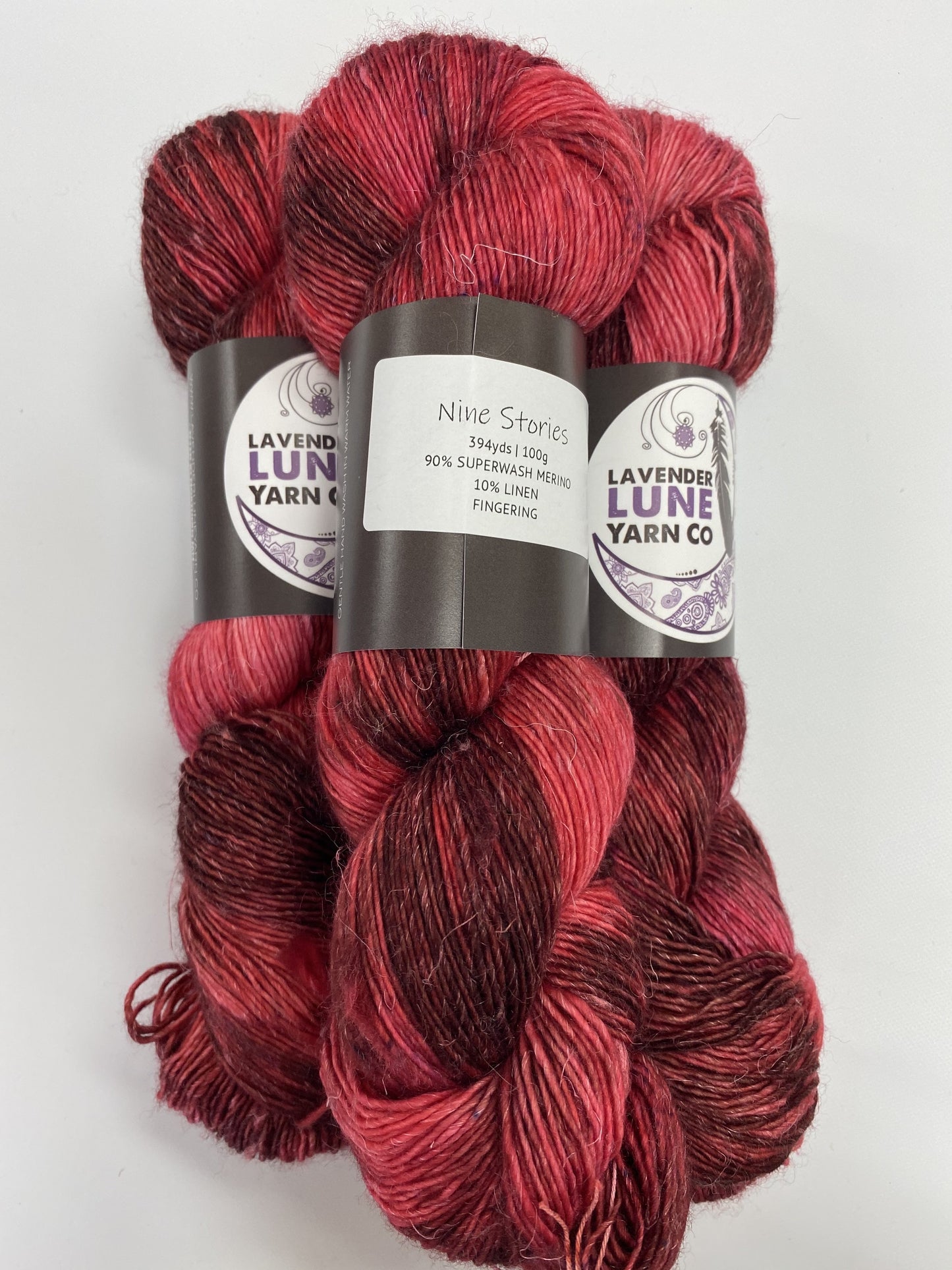 Lavender Lune Merino Linen Fingering Knitting Yarn