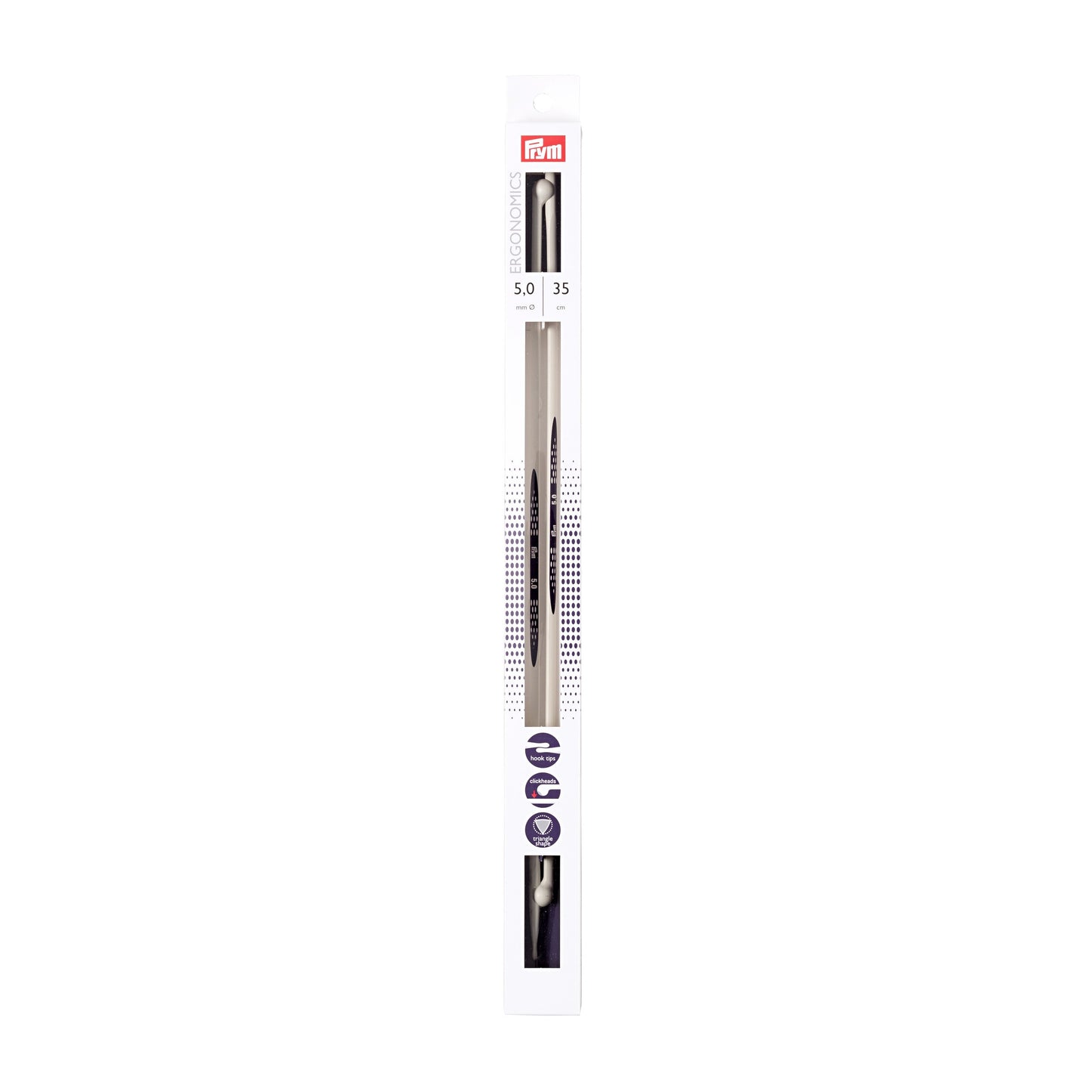 Plastic Single Point Knitting Needles - Prym Ergonomics