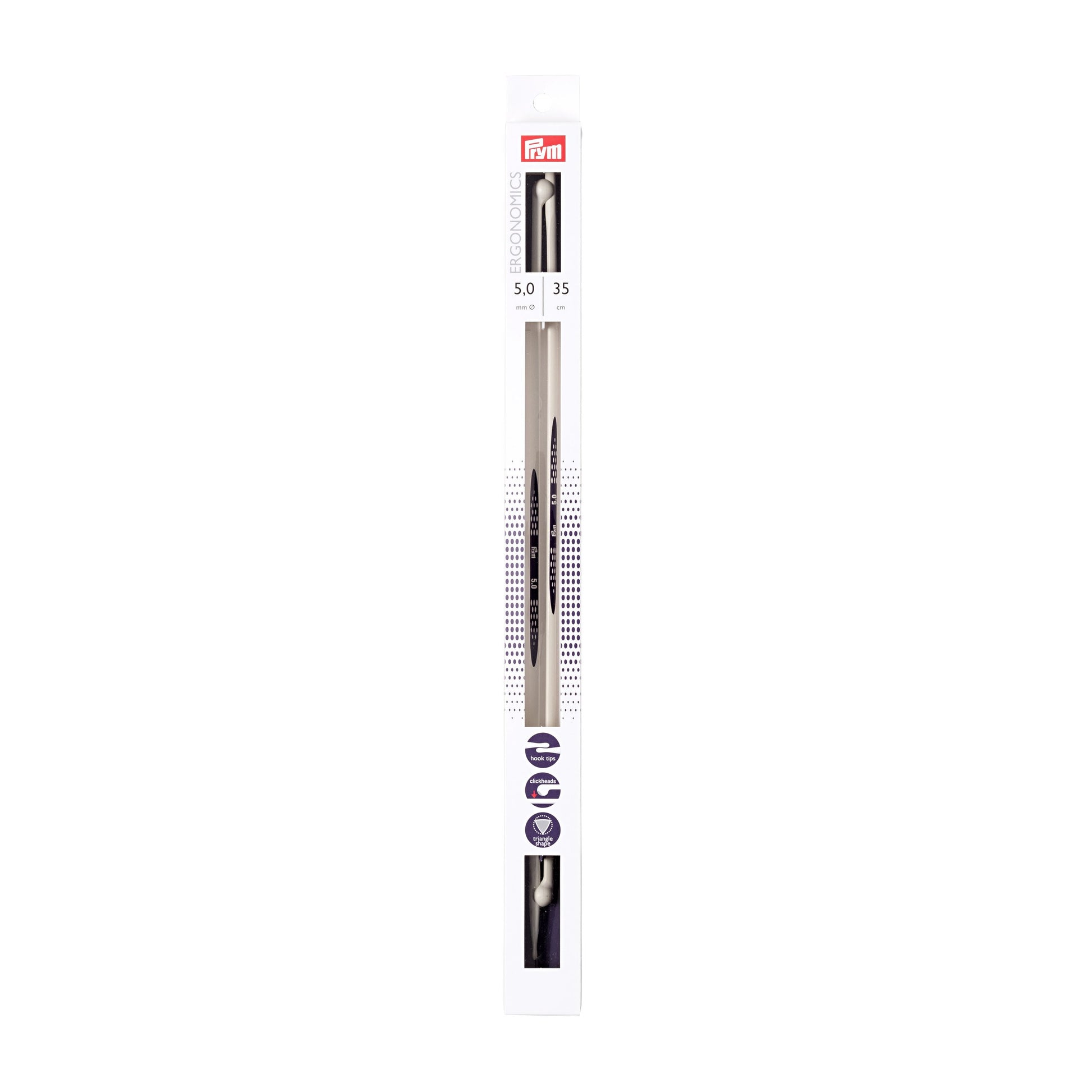 Plastic Single Point Knitting Needles - Prym Ergonomics