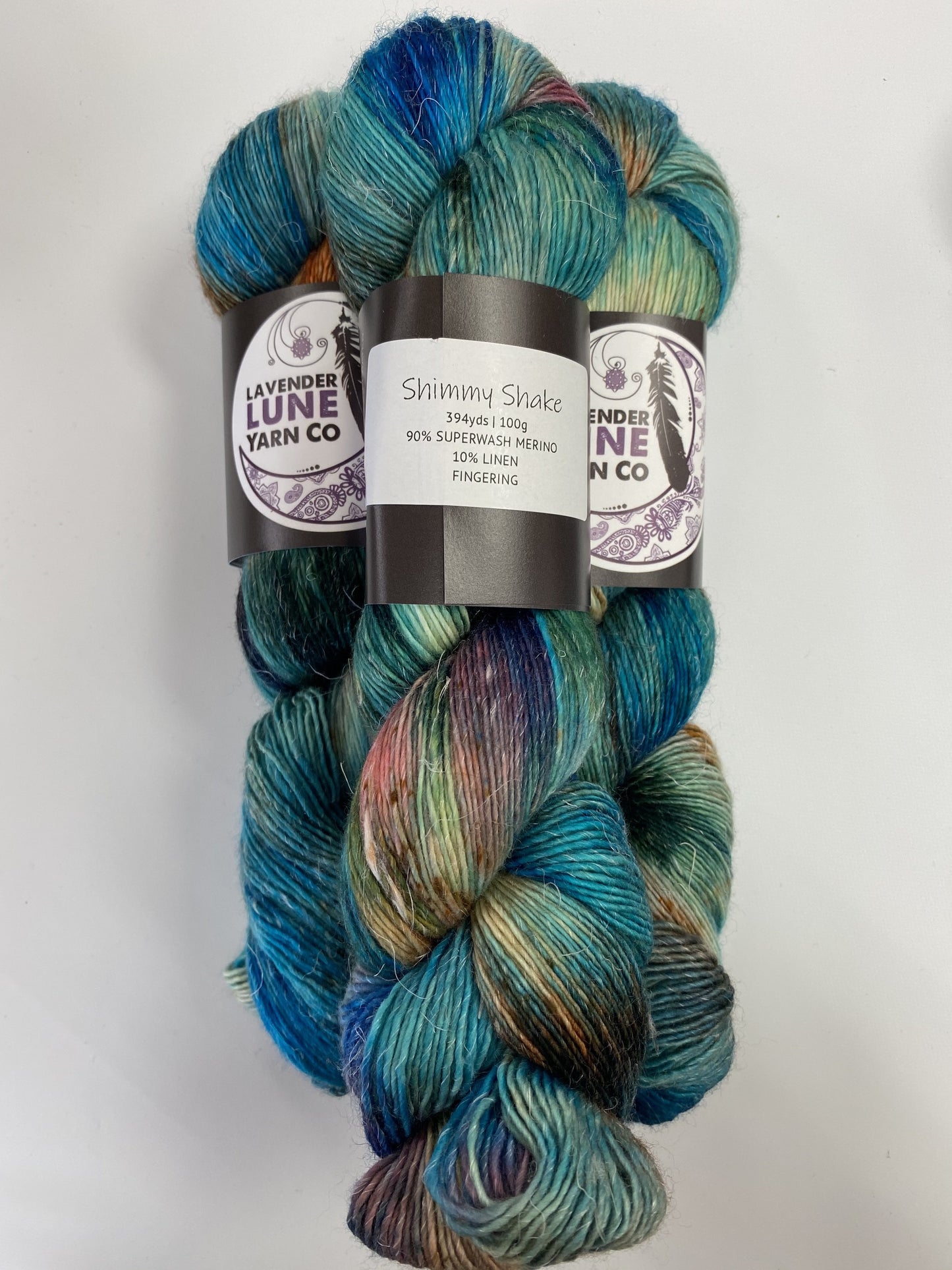 Lavender Lune Merino Linen Fingering Knitting Yarn