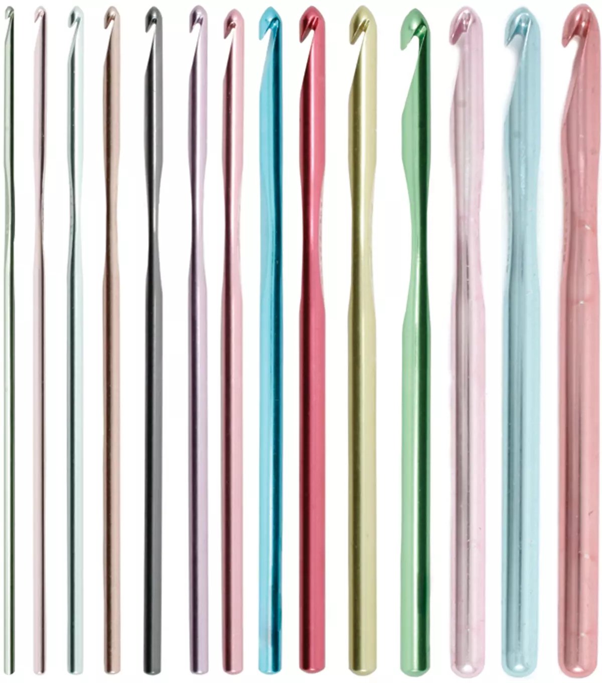 Susan Bates Silvalume Single Point Crochet Hooks