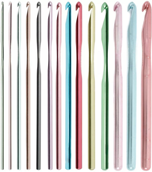 Susan Bates Silvalume Single Point Crochet Hooks