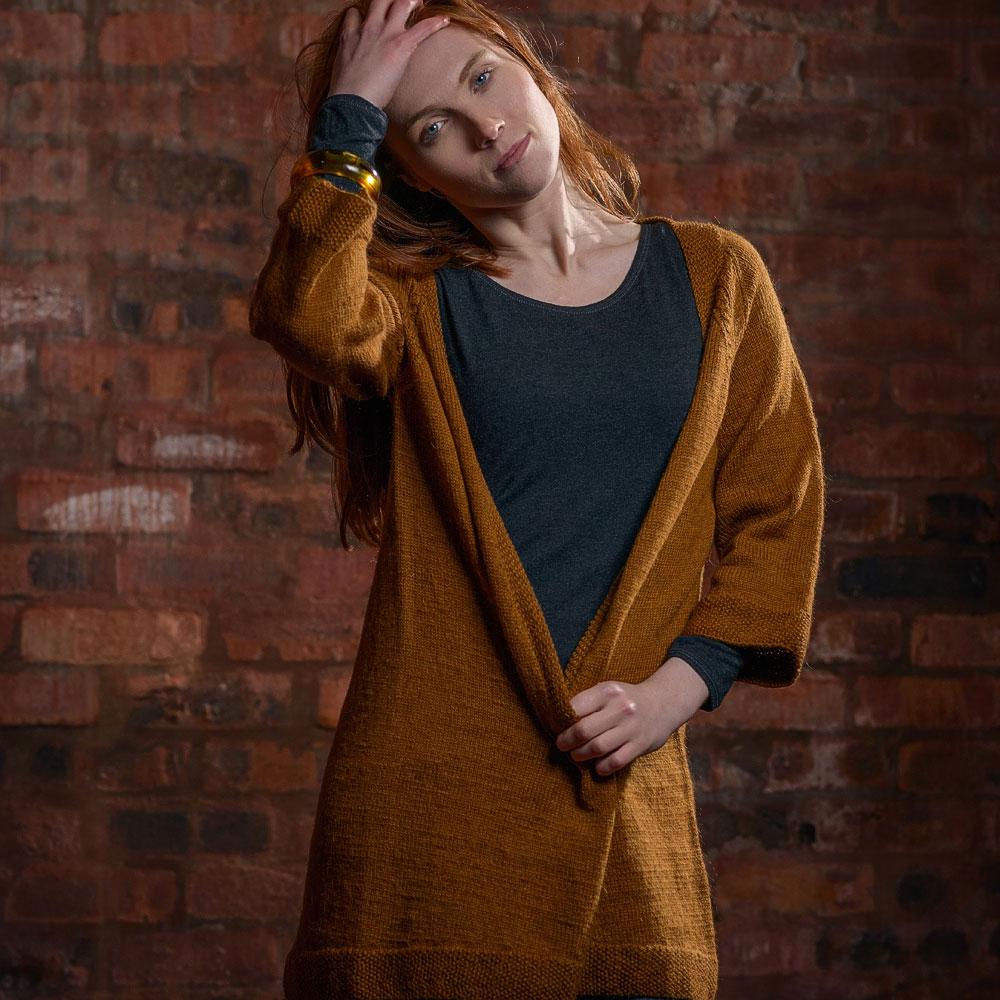 Cumbria Fingering Yarn - Long Cardigan
