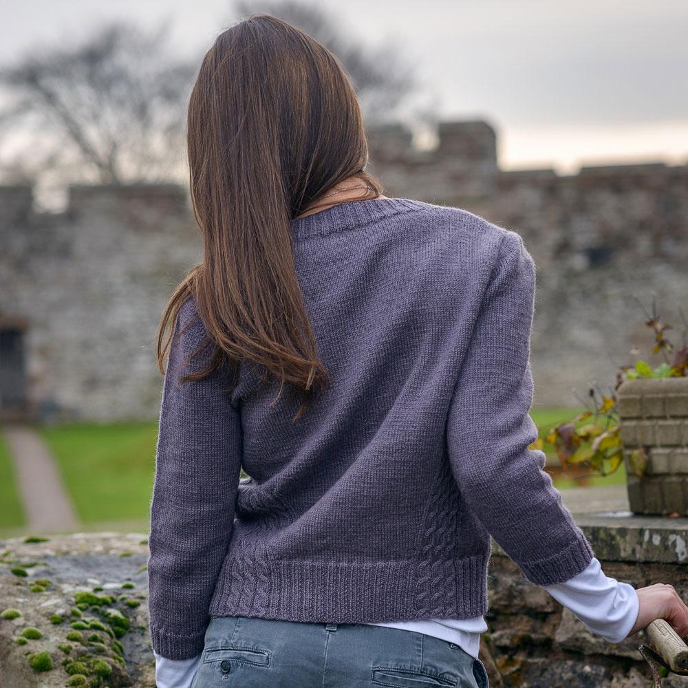 The Fibre Co. Foundations: Cumbria Fingering - Travelling Cable Sweater (PDF Download)