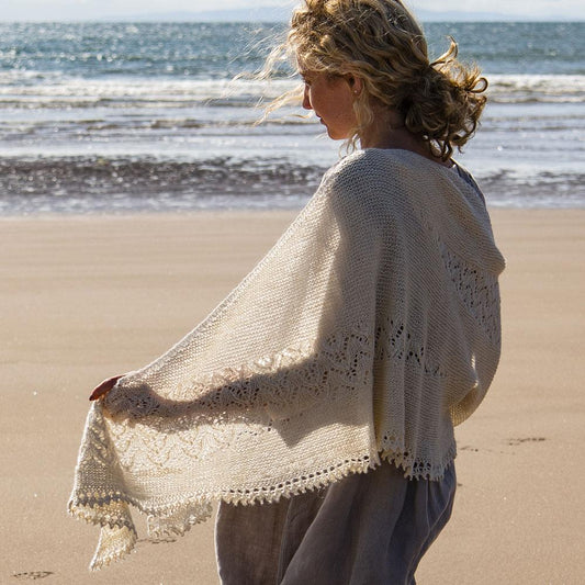 The Fibre Co. Foundations: Meadow - Seacote Shawl (PDF Download)