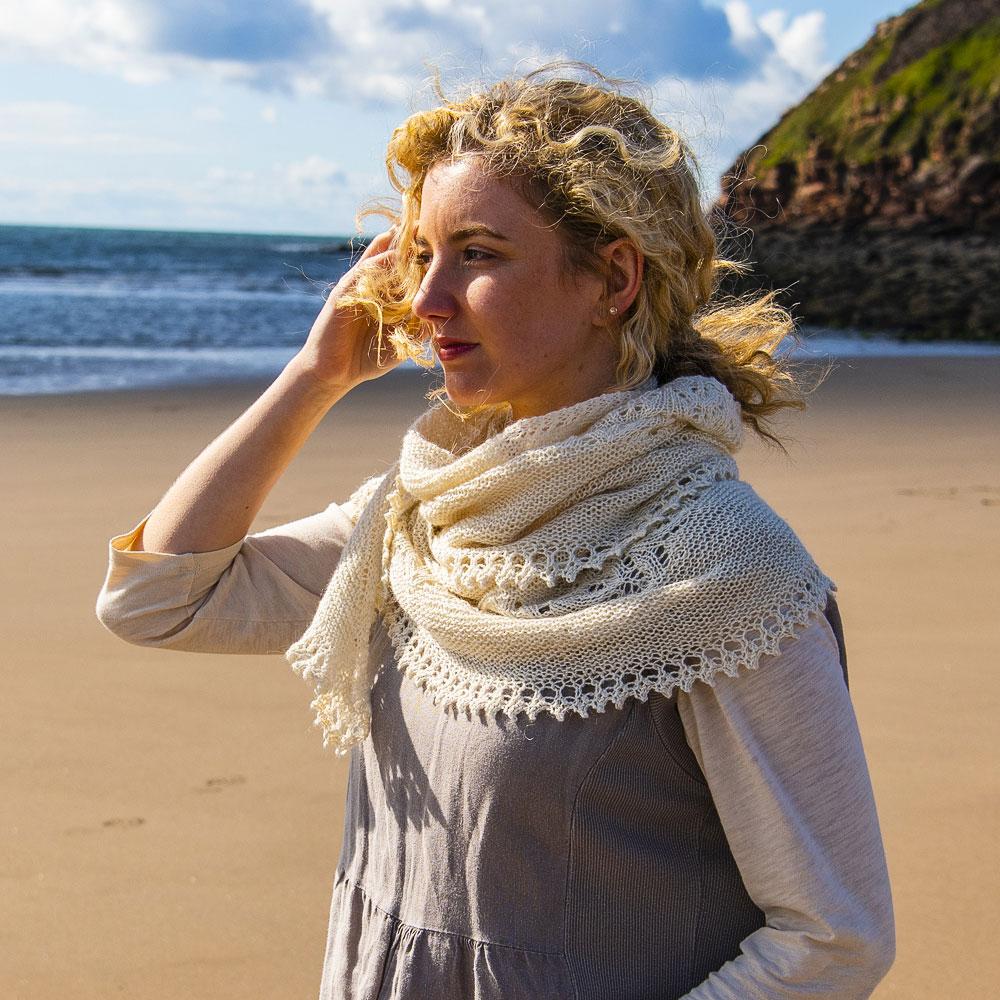 The Fibre Co. Foundations: Meadow - Seacote Shawl (PDF Download)