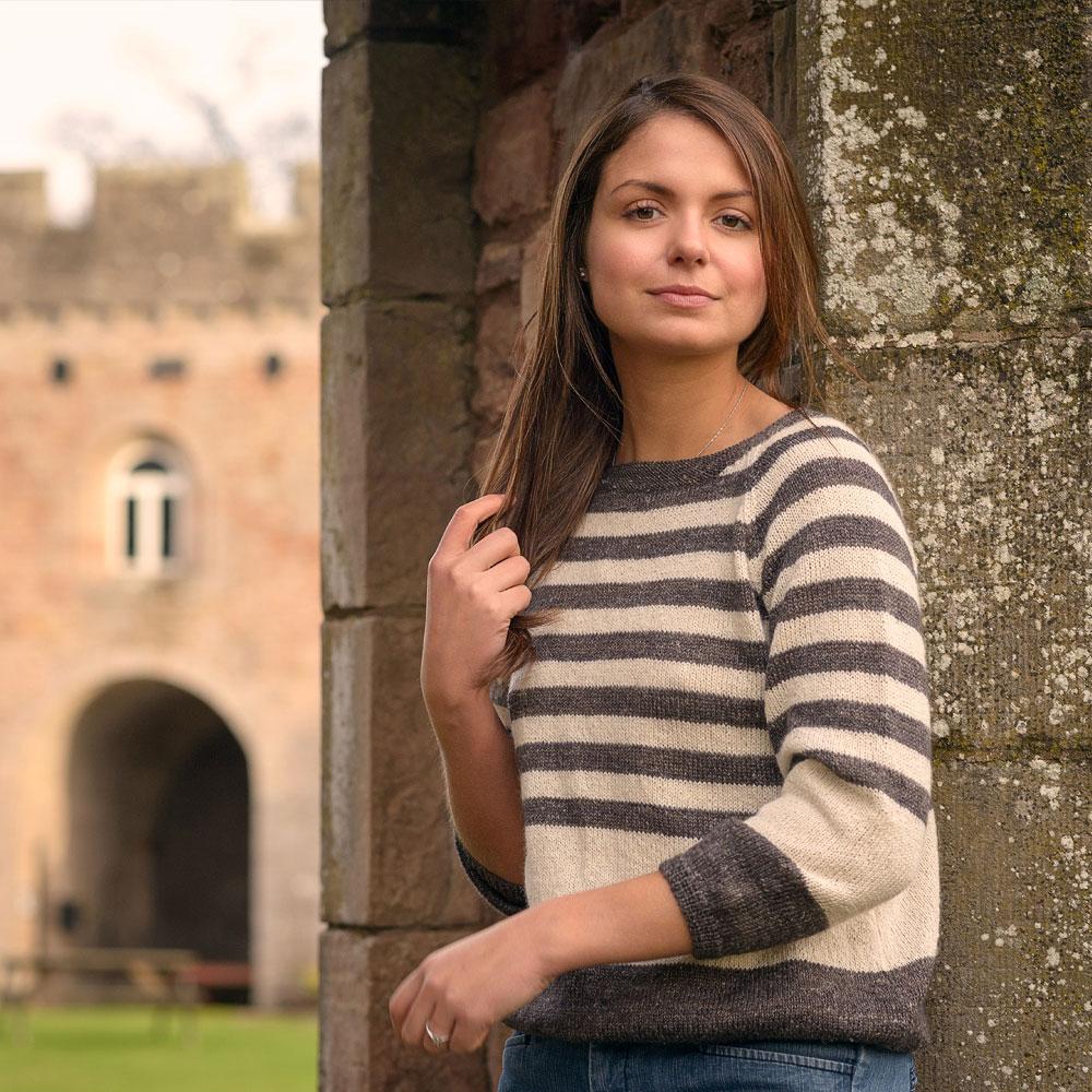 The Fibre Co. Foundations: Meadow - Striped Sweater (PDF Download)