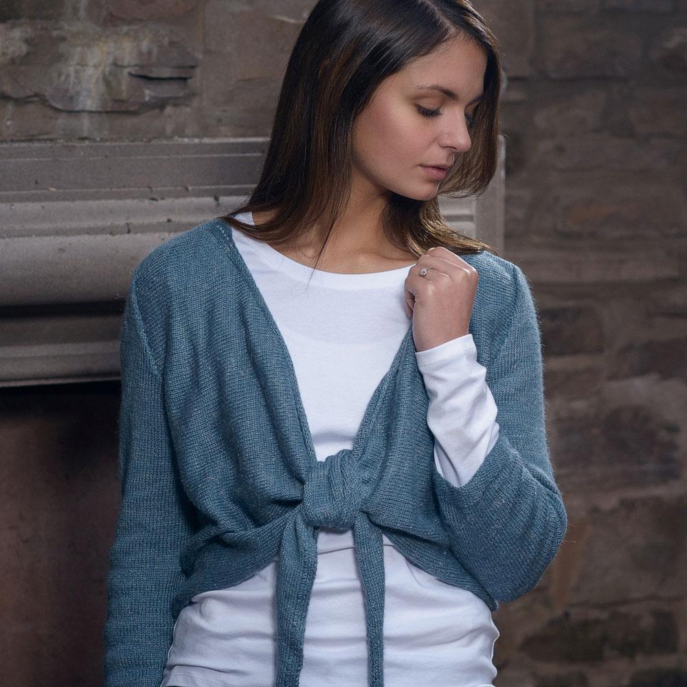 The Fibre Co. Foundations: Meadow - Tie Front Cardigan (PDF Download)
