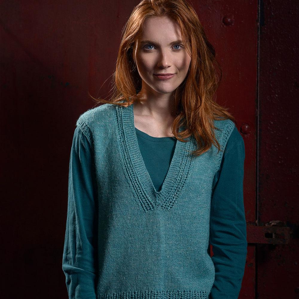 The Fibre Co. Meadow V-Neck Sleeveless Top (PDF Download)
