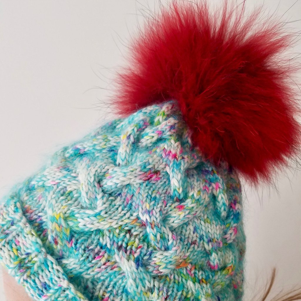 Winter Cable Hat Kit | Three Irish Girls - Kaleidoscopic